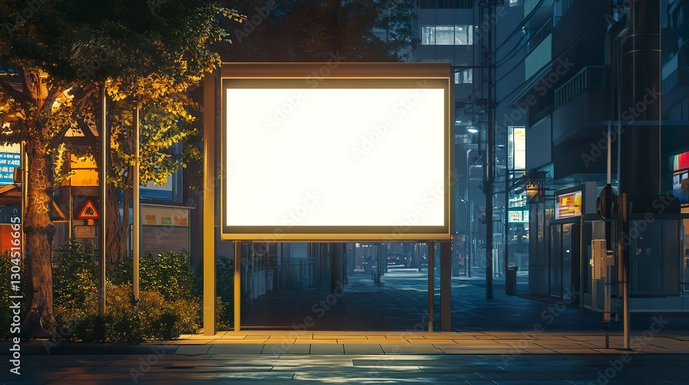 Vertical Blank Mockup Vertical Billboard On Bus Stop Vertical Blank Mockup Vertical Billboard On Bus Stop