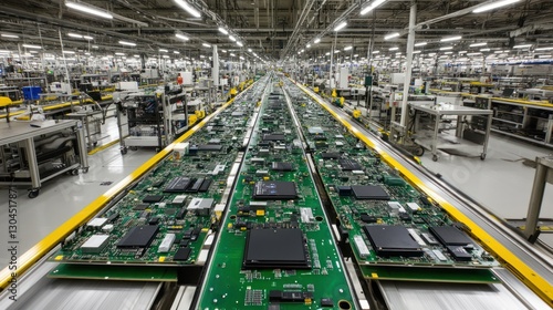 High-Tech Manufacturing: Circuit Board Assembly Line