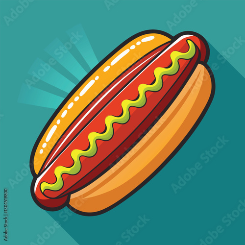 hot dog vector