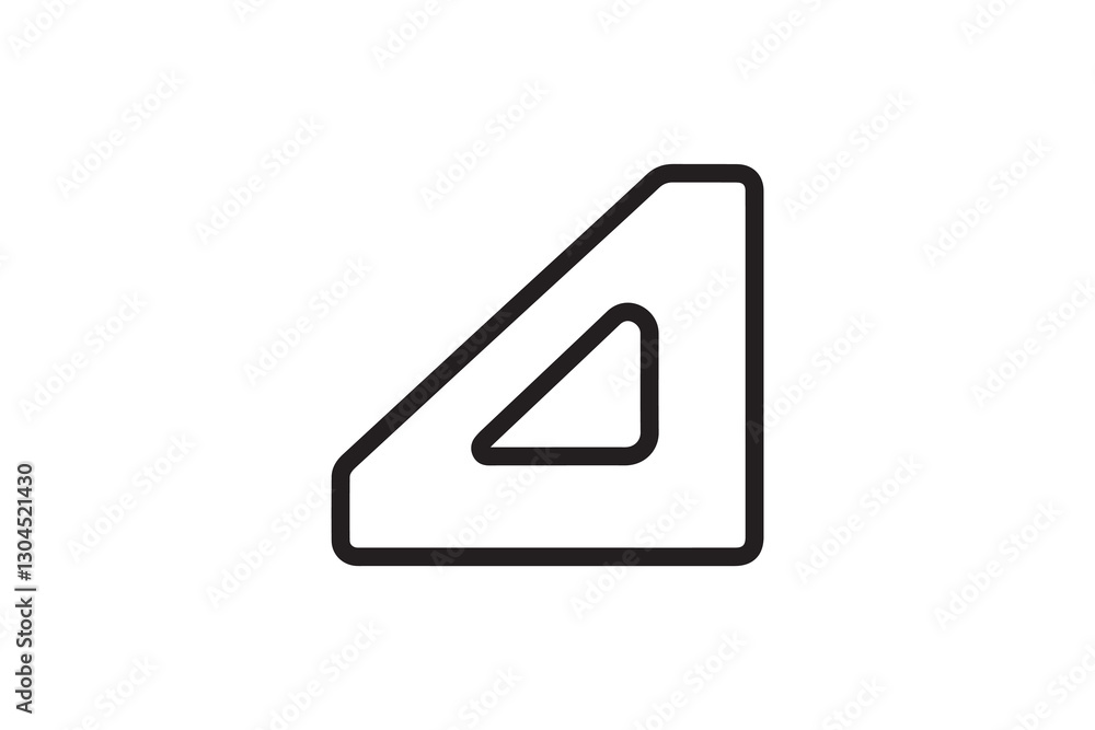 Geometric scale icon silhouette vector illustration in black and white, set against a white background Geometric scale icon silhouette vector illustration in black and white, set against a white background