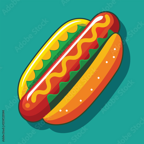 hot dog vector
