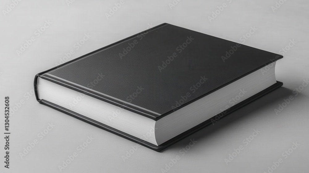 A sleek hard cover book mockup, its spine adorned with a minimalist title, rests majestically on a stark grey backdrop, inviting readers to delve into a world of untold stories. A sleek hard cover book mockup, its spine adorned with a minimalist title, rests majestically on a stark grey backdrop, inviting readers to delve into a world of untold stories.