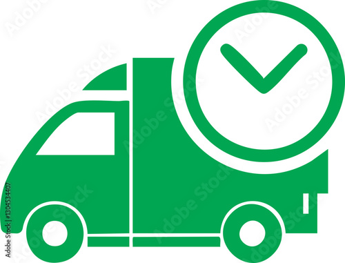  cargo truck, Delivery green