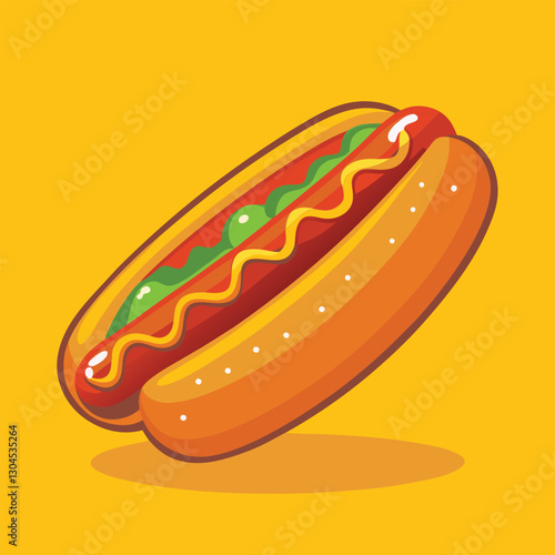 hot dog vector
