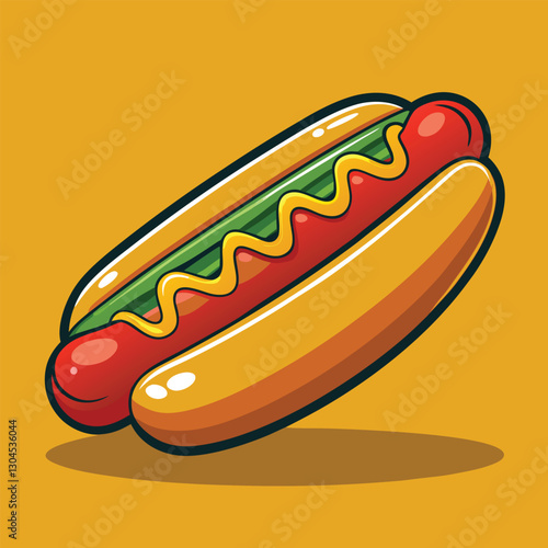 hot dog vector