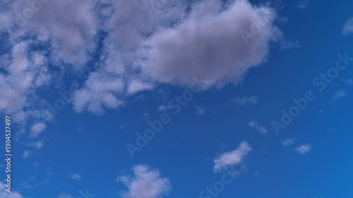 blue sky with clouds.