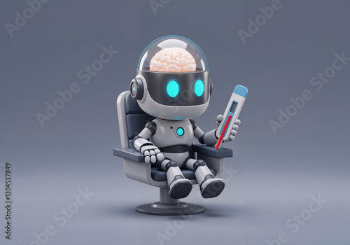 sad robot got sick . Generative AI