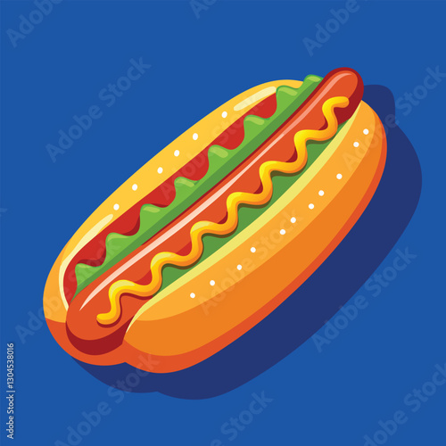 hot dog vector