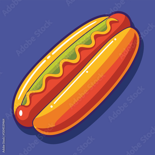hot dog vector