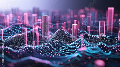 information source sharing, global networks, holographic elements, connected dots, vibrant colors, 3D render, collaborative energy, futuristic cityscape in the background, seamless design, smooth