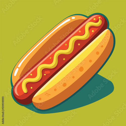 hot dog vector
