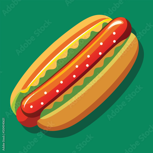 hot dog vector