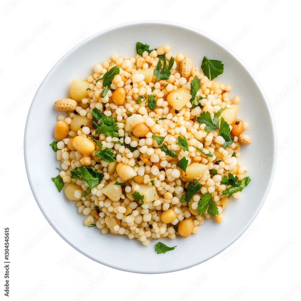 Sabudana Khichdi isolated on a transparent background. Chinese food for menu, restaurants, banners, design. Sabudana Khichdi isolated on a transparent background. Chinese food for menu, restaurants, banners, design.