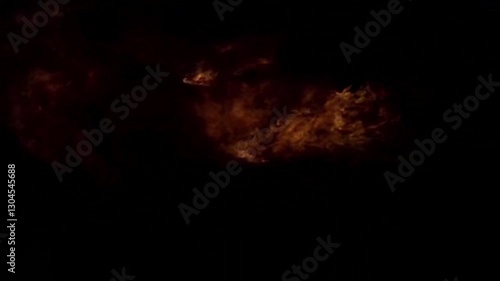 Large explosion with shafts of fire and smoke, three different speeds included, 4K