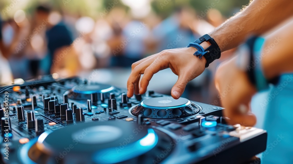 AI DJ creates music for a party in real time. AI DJ creates music for a party in real time.