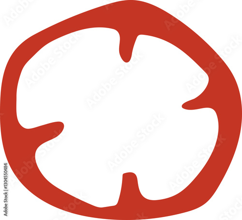 Hand drawn red chili pepper