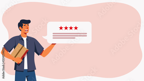 Customer Giving Negative Review, Concept of Bad Product or Service Feedback and Rating