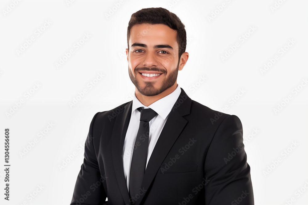Smiling Arab Businessman in a Professional Suit on a white background – Confident, Successful Entrepreneur. Ready to Lead and Excel in the World of Business and Innovation Smiling Arab Businessman in a Professional Suit on a white background – Confident, Successful Entrepreneur. Ready to Lead and Excel in the World of Business and Innovation