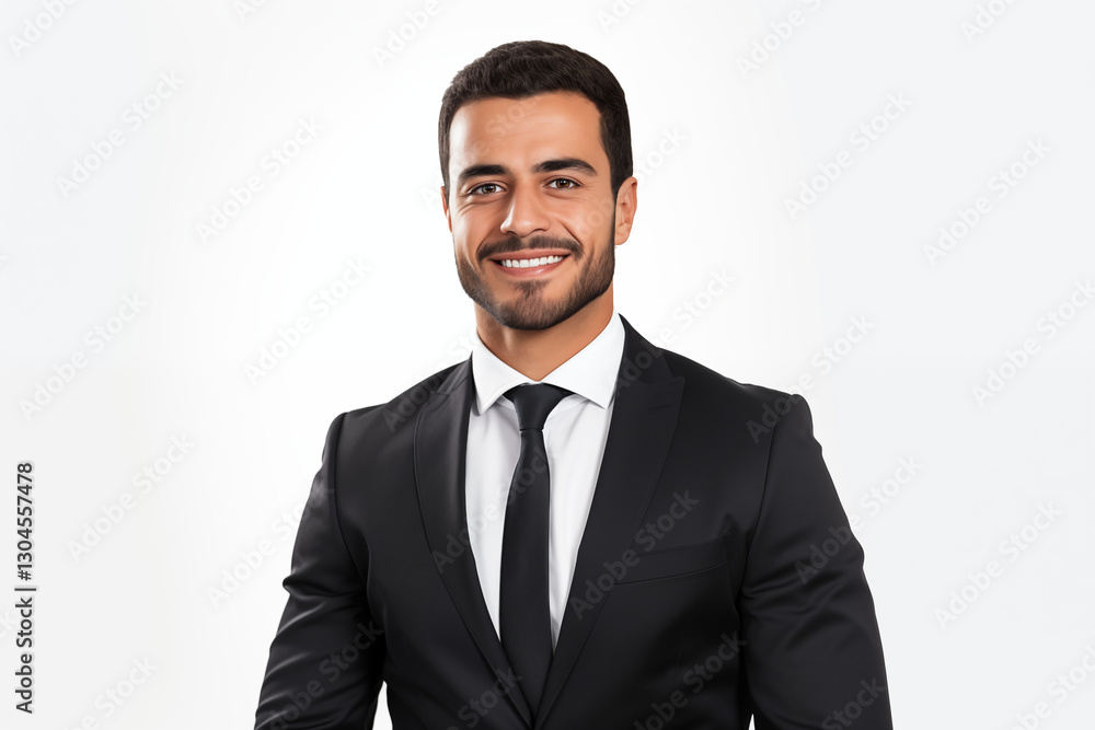 Smiling Arab Businessman in a Professional Suit on a white background – Confident, Successful Entrepreneur. Ready to Lead and Excel in the World of Business and Innovation Smiling Arab Businessman in a Professional Suit on a white background – Confident, Successful Entrepreneur. Ready to Lead and Excel in the World of Business and Innovation