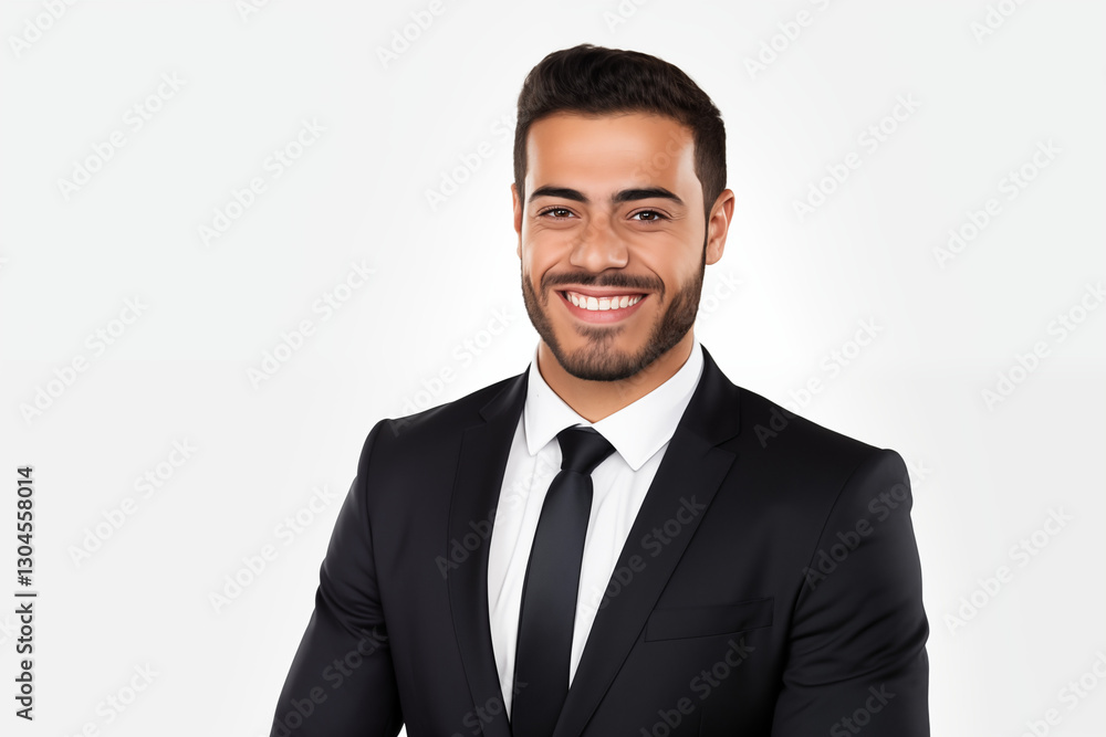 Smiling Arab Businessman in a Professional Suit on a white background – Confident, Successful Entrepreneur. Ready to Lead and Excel in the World of Business and Innovation Smiling Arab Businessman in a Professional Suit on a white background – Confident, Successful Entrepreneur. Ready to Lead and Excel in the World of Business and Innovation
