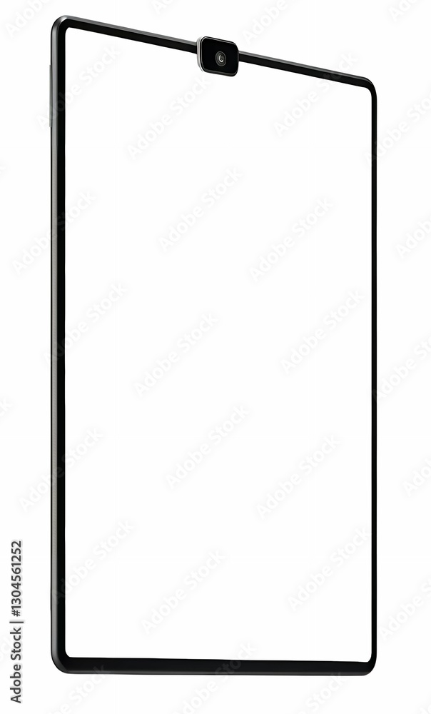Modern Black Tablet with Slim Bezel Design
