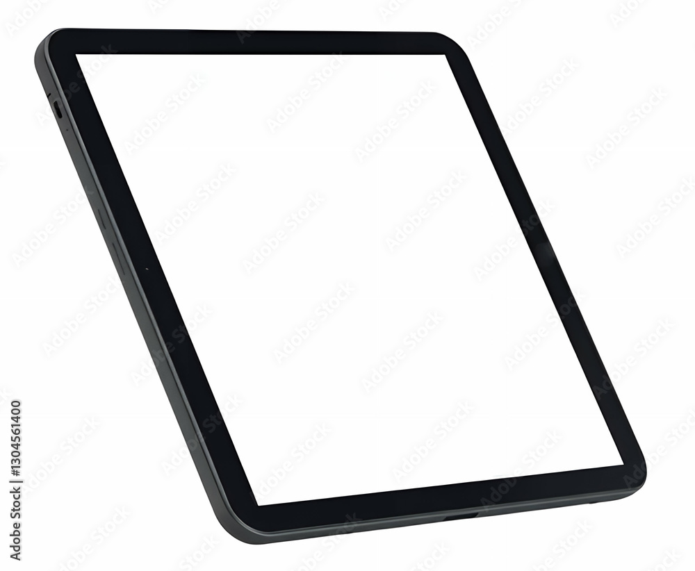 Modern Black Tablet with Slim Bezel Design Modern Black Tablet with Slim Bezel Design