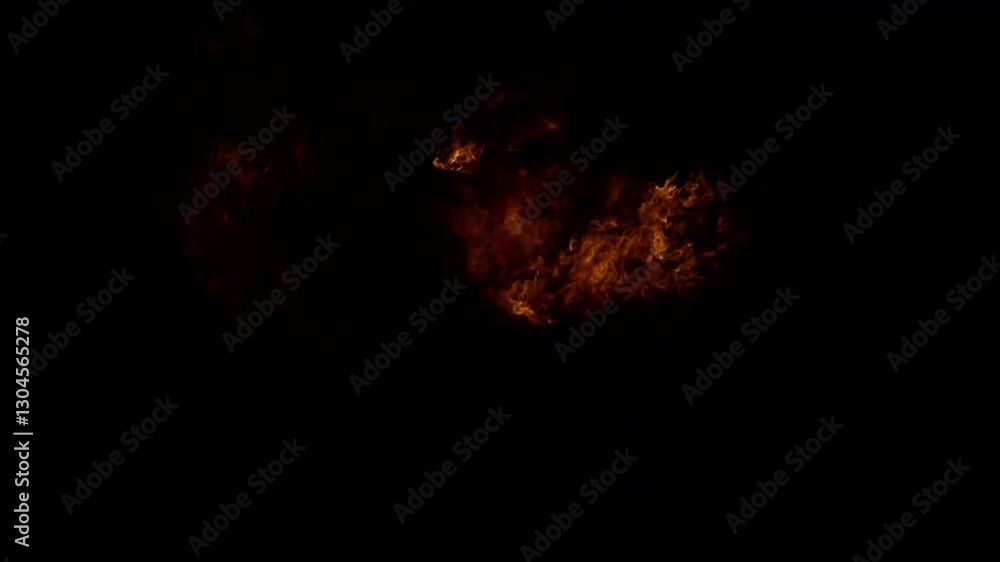 Large explosion with shafts of fire and smoke, three different speeds included, 4K Large explosion with shafts of fire and smoke, three different speeds included, 4K