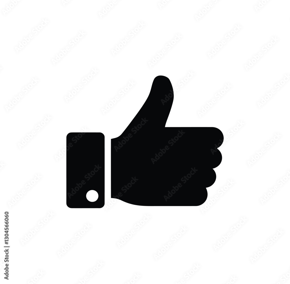 Thumbs Up Icon - Approval, Like, Success Symbol - Vector Silhouette Thumbs Up Icon - Approval, Like, Success Symbol - Vector Silhouette
