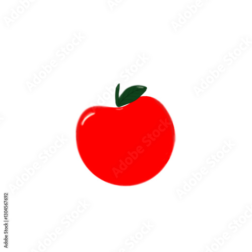 red apple vector illustration