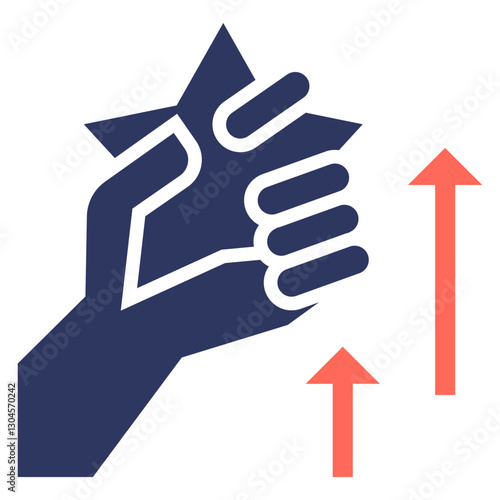 Motivation glyph color icon