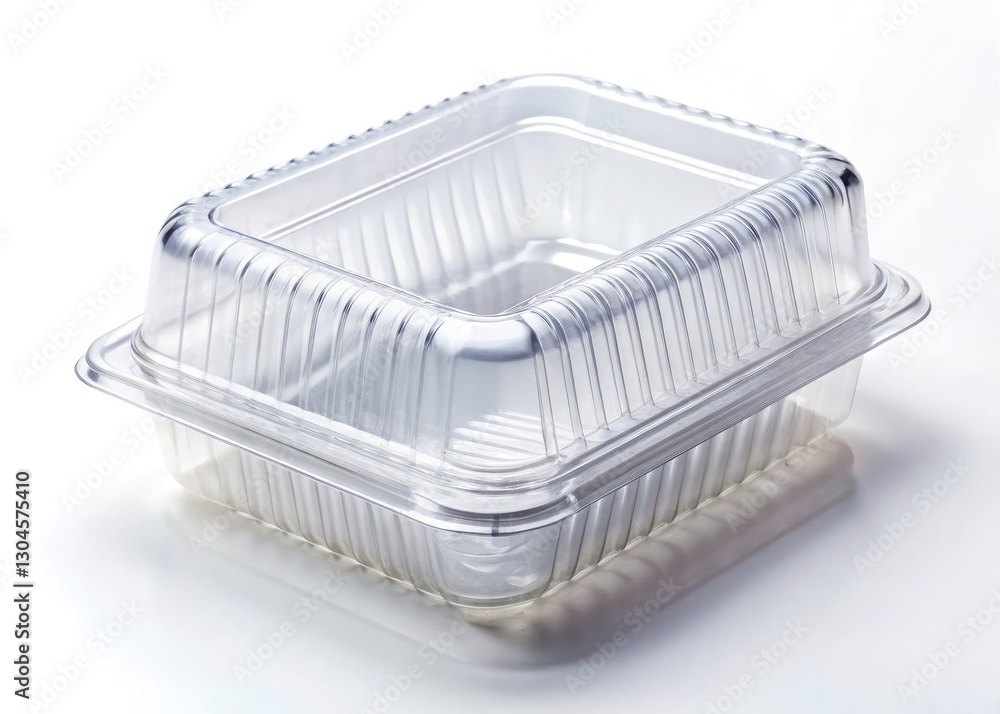 Clamshell Packaging Photography: High-Key Studio Shot, Product Mockup, Clear Plastic Container, White Background Clamshell Packaging Photography: High-Key Studio Shot, Product Mockup, Clear Plastic Container, White Background