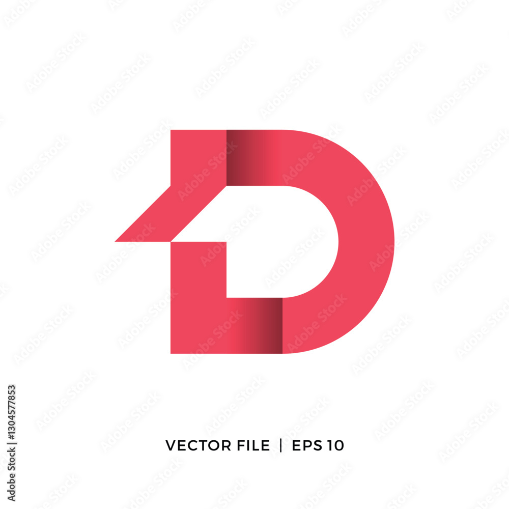 TD exchange simple letter logo design TD exchange simple letter logo design