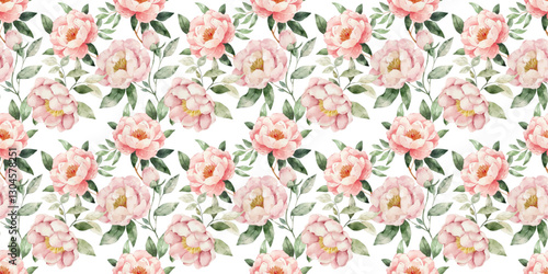 Vector floral background. Peony wallpaper design. Seamless pattern design for home decor, wedding, 