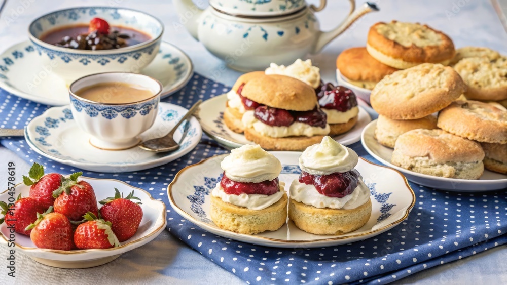 Savoring a delightful afternoon tea experience cozy tea room food photography elegant setting inviting atmosphere exquisite scones and earl grey Savoring a delightful afternoon tea experience cozy tea room food photography elegant setting inviting atmosphere exquisite scones and earl grey