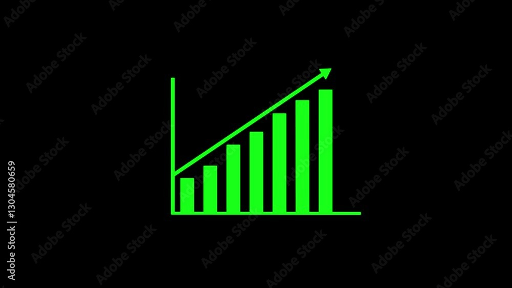 Dynamic Business Growth Chart, Sales and Profit Increasing Dynamic Business Growth Chart, Sales and Profit Increasing