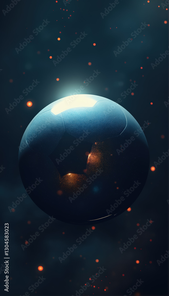 Fototapeta premium Stylized Soccer Ball