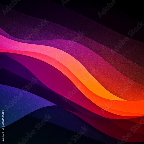 colourful waves flow seamlessly across a gradient background, blending purple and o shades in a smooth and vibrant abstract design. 