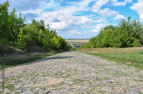 Wallpaper Mural old stone road in the countryside on a sunny day Torontodigital.ca