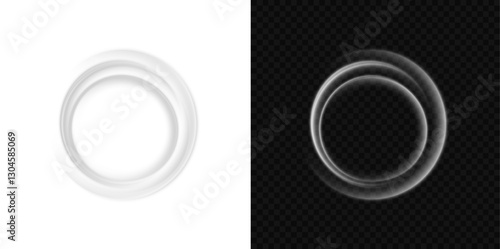 PNG Light White Twirl. Curve white line light effect. Abstract luxury white light vector flare semicircle and spark light effect. Glowing white circle. PNG isolated set of round sparks or round lights