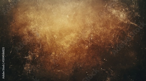 Grunge Texture Background with Warm Brown and Golden Tones