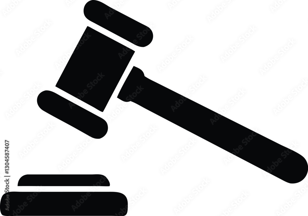 judge gavel simple icon. Vector illustration judge gavel simple icon. Vector illustration