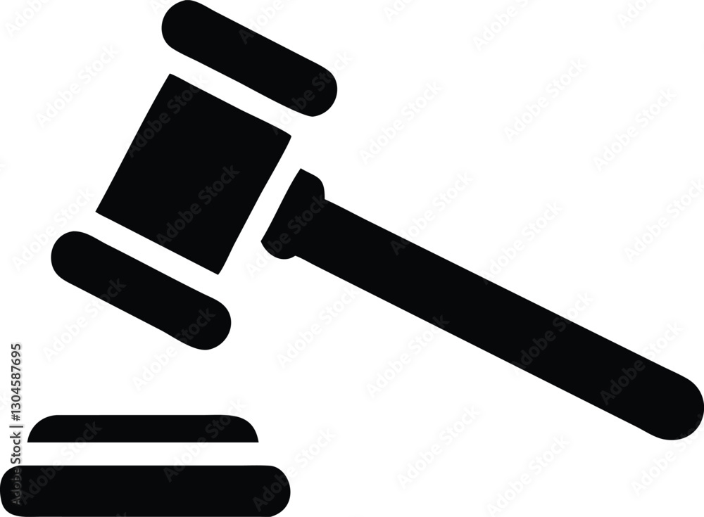 judge gavel simple icon. Vector illustration judge gavel simple icon. Vector illustration