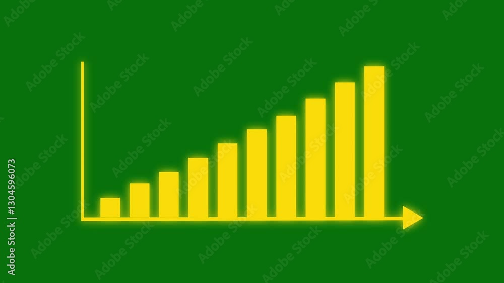 Financial Growth Chart Marketing and Profit Trends in a Dynamic Business Graph green Background Financial Growth Chart Marketing and Profit Trends in a Dynamic Business Graph green Background