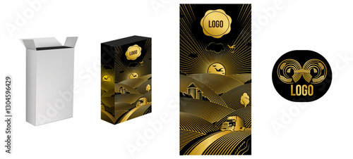 Farming  packaging  food packaging, grain packaging Make up design