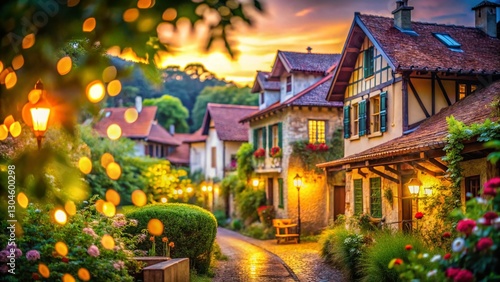 Labenne Aquitaine France: Picturesque French Village Bokeh Photography