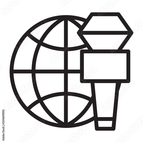 global news vector icon