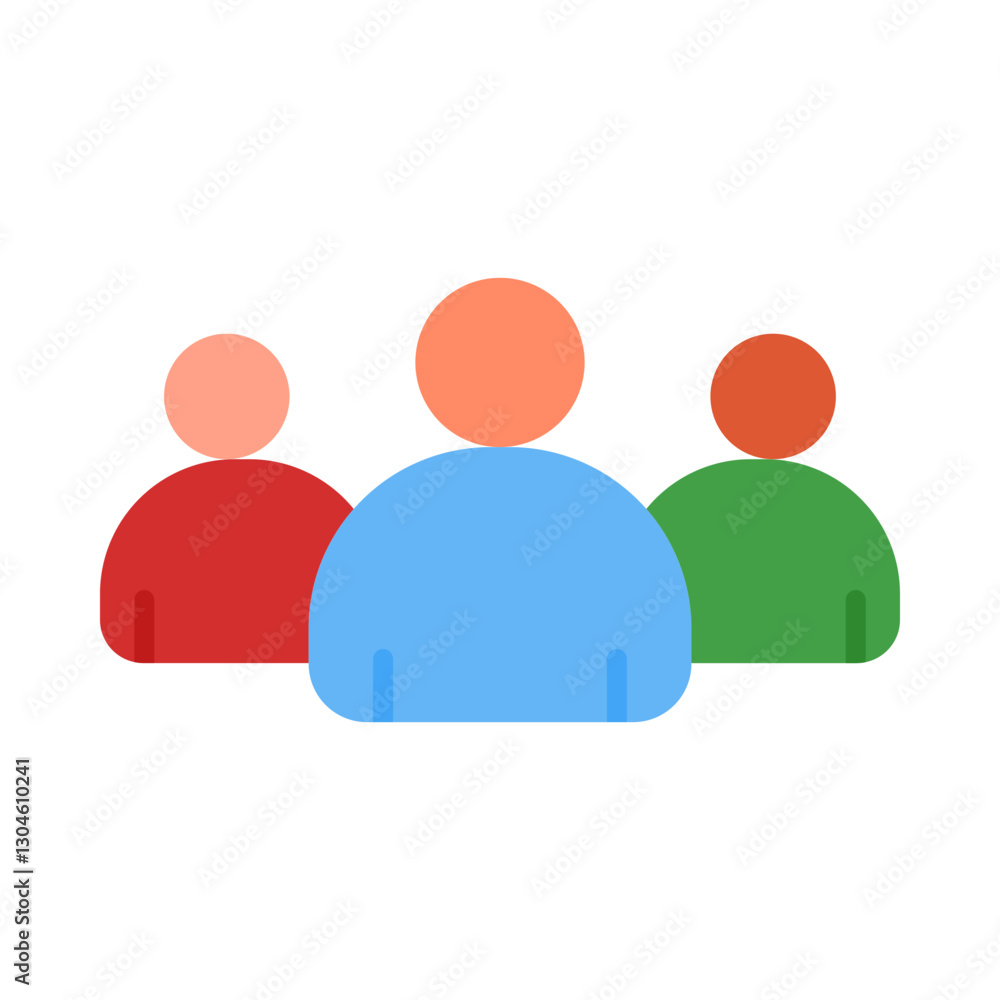Team flat icon Team flat icon