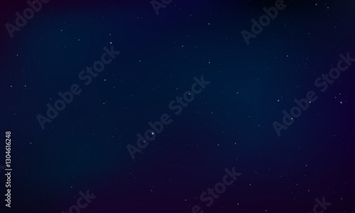 Vector cosmic space stars background. Colorful space background with stars. Universe starry pattern with glowing stars. Night sky constellations galaxy. Vector illustration.