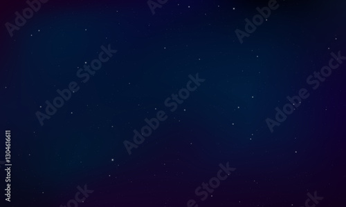 Vector cosmic space stars background. Colorful space background with stars. Universe starry pattern with glowing stars. Night sky constellations galaxy. Vector illustration.