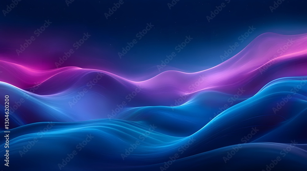 Abstract flowing colored waves create a calming and beautiful scene Abstract flowing colored waves create a calming and beautiful scene